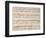 Music Score of Variations for Piano Four Hands-null-Framed Giclee Print