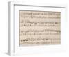 Music Score of Variations for Piano Four Hands-null-Framed Giclee Print