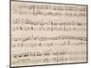 Music Score of Variations for Piano Four Hands-null-Mounted Giclee Print