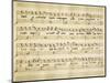 Music Sheet of Cantata for Solo Soprano Voice-null-Mounted Giclee Print