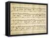 Music Sheet of Cantata for Solo Soprano Voice-null-Framed Stretched Canvas