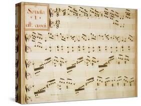 Music Sheet of Sonata No 1, Allegro Assai-Domenico Scarlatti-Stretched Canvas