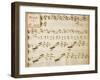 Music Sheet of Sonata No 1, Allegro Assai-Domenico Scarlatti-Framed Giclee Print