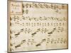 Music Sheet of Sonata No 1, Allegro Assai-Domenico Scarlatti-Mounted Premium Giclee Print