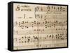 Music Sheet of Sonata No 1-Domenico Scarlatti-Framed Stretched Canvas