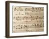 Music Sheet of Sonata No 1-Domenico Scarlatti-Framed Giclee Print