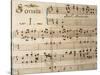 Music Sheet of Sonata No 1-Domenico Scarlatti-Stretched Canvas