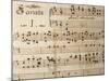 Music Sheet of Sonata No 1-Domenico Scarlatti-Mounted Giclee Print