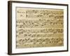 Music Sheet of Sonata No 4, Exercises for Harpsichord-null-Framed Giclee Print