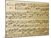 Music Sheet of Sonata No 4, Exercises for Harpsichord-null-Mounted Giclee Print