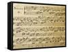 Music Sheet of Sonata No 4, Exercises for Harpsichord-null-Framed Stretched Canvas