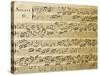 Music Sheet of Sonata No 4, Exercises for Harpsichord-null-Stretched Canvas