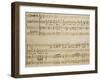 Music Sheet of the Spring, Serenade for Four Voices Dedicated to the Four Seasons, 1720-Domenico Scarlatti-Framed Giclee Print