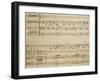 Music Sheet of the Spring, Serenade for Four Voices Dedicated to the Four Seasons, 1720-Domenico Scarlatti-Framed Giclee Print