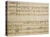 Music Sheet of the Spring, Serenade for Four Voices Dedicated to the Four Seasons, 1720-Domenico Scarlatti-Stretched Canvas