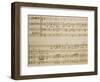 Music Sheet of the Spring, Serenade for Four Voices Dedicated to the Four Seasons, 1720-Domenico Scarlatti-Framed Giclee Print