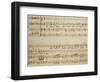 Music Sheet of the Spring, Serenade for Four Voices Dedicated to the Four Seasons, 1720-Domenico Scarlatti-Framed Giclee Print