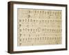 Music Sheet of the Winter, Serenade for Four Voices Dedicated to the Four Seasons, 1720-Domenico Scarlatti-Framed Giclee Print