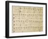 Music Sheet of the Winter, Serenade for Four Voices Dedicated to the Four Seasons, 1720-Domenico Scarlatti-Framed Giclee Print