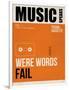 Music Speaks Were Words Fail-NaxArt-Framed Art Print