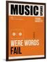 Music Speaks Were Words Fail-NaxArt-Framed Art Print