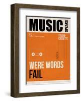 Music Speaks Were Words Fail-NaxArt-Framed Art Print