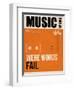 Music Speaks Were Words Fail-NaxArt-Framed Art Print