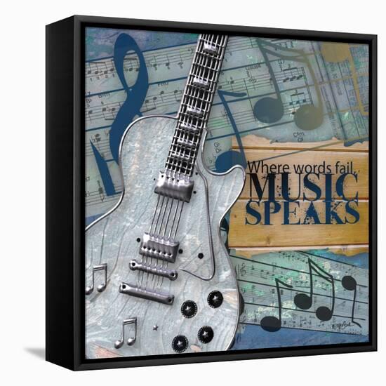 Music Speaks-Diane Stimson-Framed Stretched Canvas