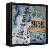 Music Speaks-Diane Stimson-Framed Stretched Canvas