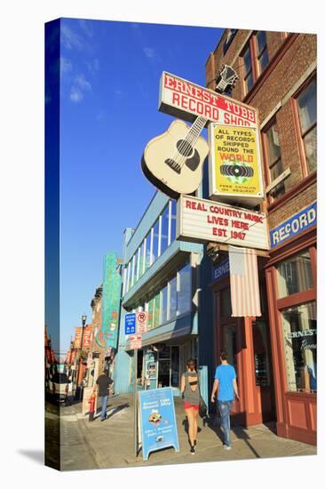 Music Store on Broadway Street, Nashville, Tennessee, United States of America, North America-Richard Cummins-Stretched Canvas