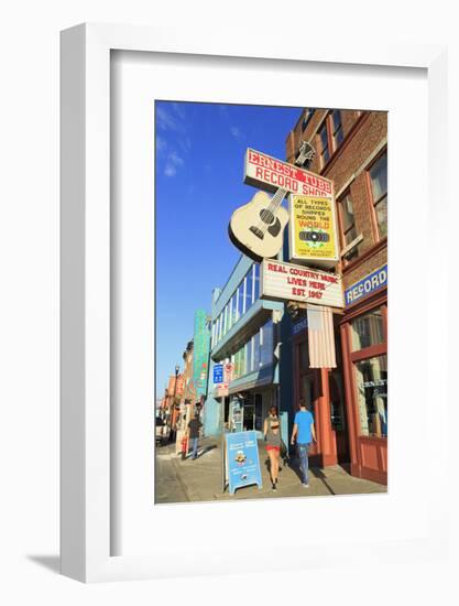 Music Store on Broadway Street, Nashville, Tennessee, United States of America, North America-Richard Cummins-Framed Photographic Print