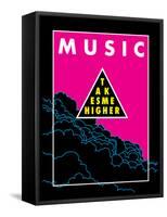 Music Takes Me Higher-null-Framed Stretched Canvas