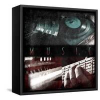 Music Time-Jace Grey-Framed Stretched Canvas