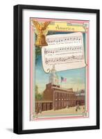 Music to America, My Country 'Tis of Thee-null-Framed Art Print