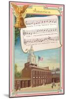 Music to America, My Country 'Tis of Thee-null-Mounted Art Print