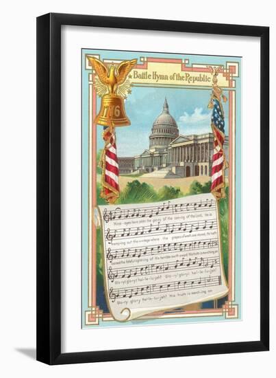 Music to Battle Hymn of the Republic-null-Framed Art Print