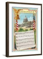 Music to Battle Hymn of the Republic-null-Framed Art Print