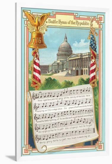 Music to Battle Hymn of the Republic-null-Framed Art Print
