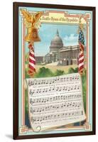 Music to Battle Hymn of the Republic-null-Framed Art Print