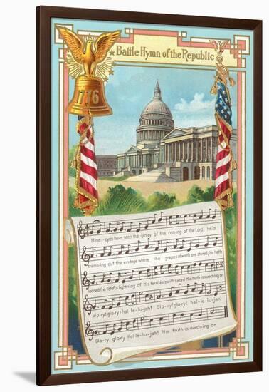 Music to Battle Hymn of the Republic-null-Framed Art Print