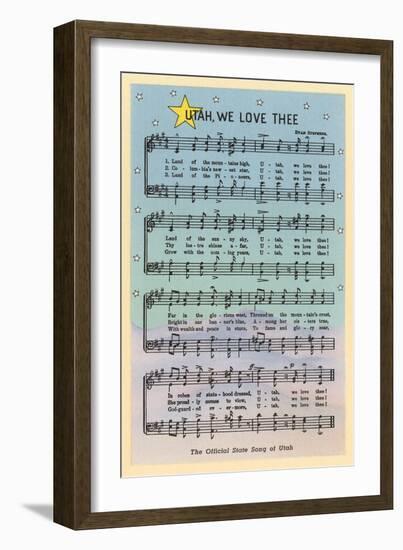 Music to Utah's State Song-null-Framed Art Print