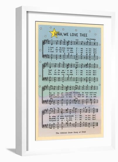 Music to Utah's State Song-null-Framed Art Print