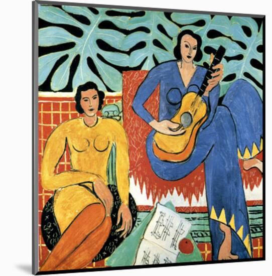 Music-Henri Matisse-Mounted Giclee Print