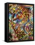 Music-Abstract Graffiti-Framed Stretched Canvas