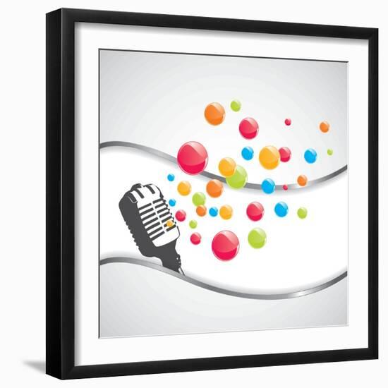 Music-Orkidia-Framed Art Print