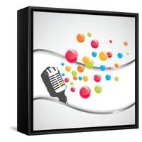 Music-Orkidia-Framed Stretched Canvas