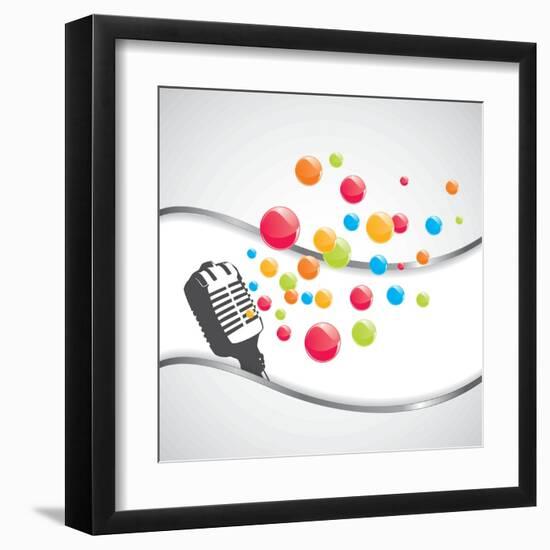 Music-Orkidia-Framed Art Print