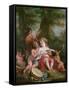 Music-Angelica Kauffmann-Framed Stretched Canvas