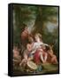 Music-Angelica Kauffmann-Framed Stretched Canvas
