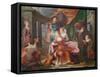 Music-Jacques Francois Courtin-Framed Stretched Canvas